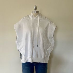 Anna Rae White Sleeveless Hoodie